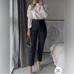 NWT ZARA BLOGGERS FAV HIGH WAISTED PANTS Sz M